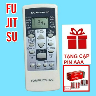 Điều khiển điều hòa Fujitsu inverter nút xám sử dụng cho máy lạnh nội địa Nhật Bản_Remote máy lạnh Fujitsu inverter