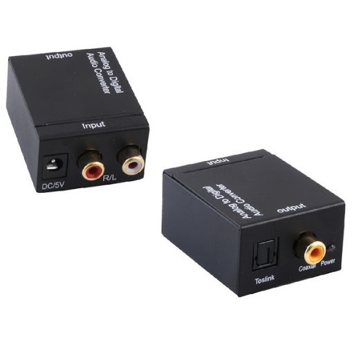 Hộp chuyển tín hiệu từ Digital - cáp quang audio sang Analog - bông sen audio D18