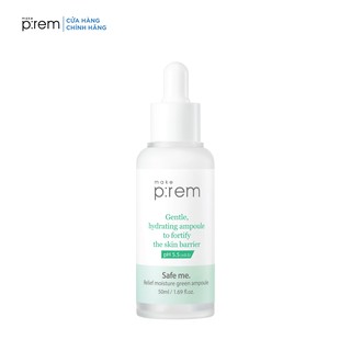 Tinh chất keo ong MAKE P:REM Safe me. Relief moisture green ampoule 50ml