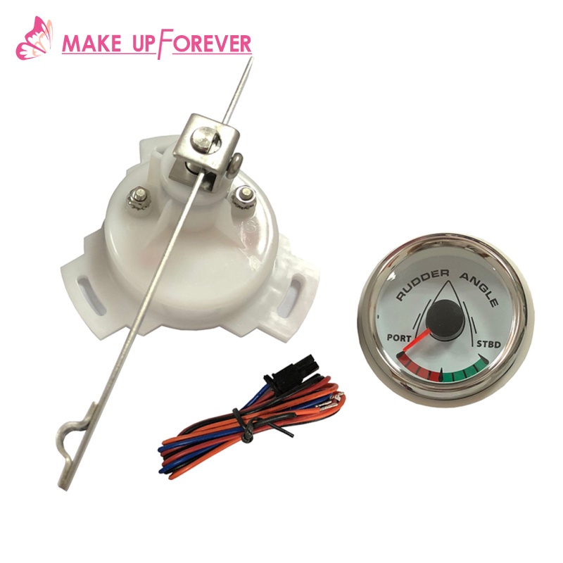 Đồng Hồ Đo Góc Bánh Lái Màu Trắng Mạ Crom 0-190 52mm