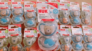 Bộ 2 ti giả Nuk Space Silicone