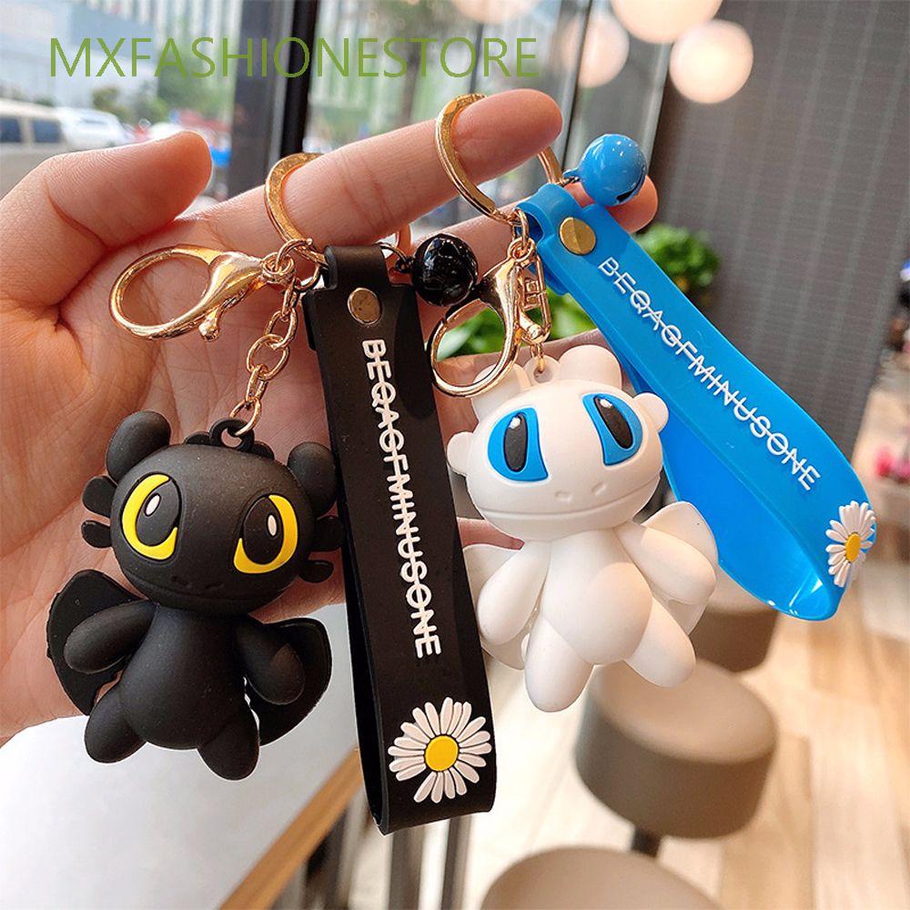 Móc khoá couple hoạt hình rồng Anime How to Train Your Dragon 3 treo chìa xe hơi túi xách