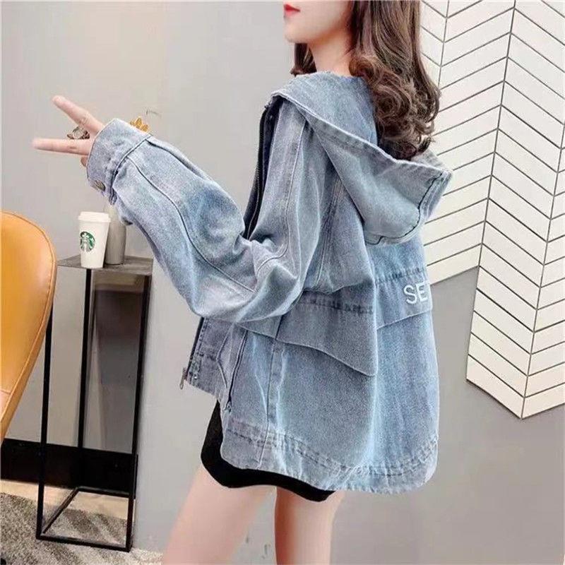 Áo Khoác Denim Thêu Họa Tiết Phong Cách Hàn Quốc Mới