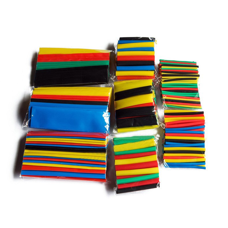 328 ống thu nhiệt bọc các đường dây điện, 5 màu, 8 kích cỡ