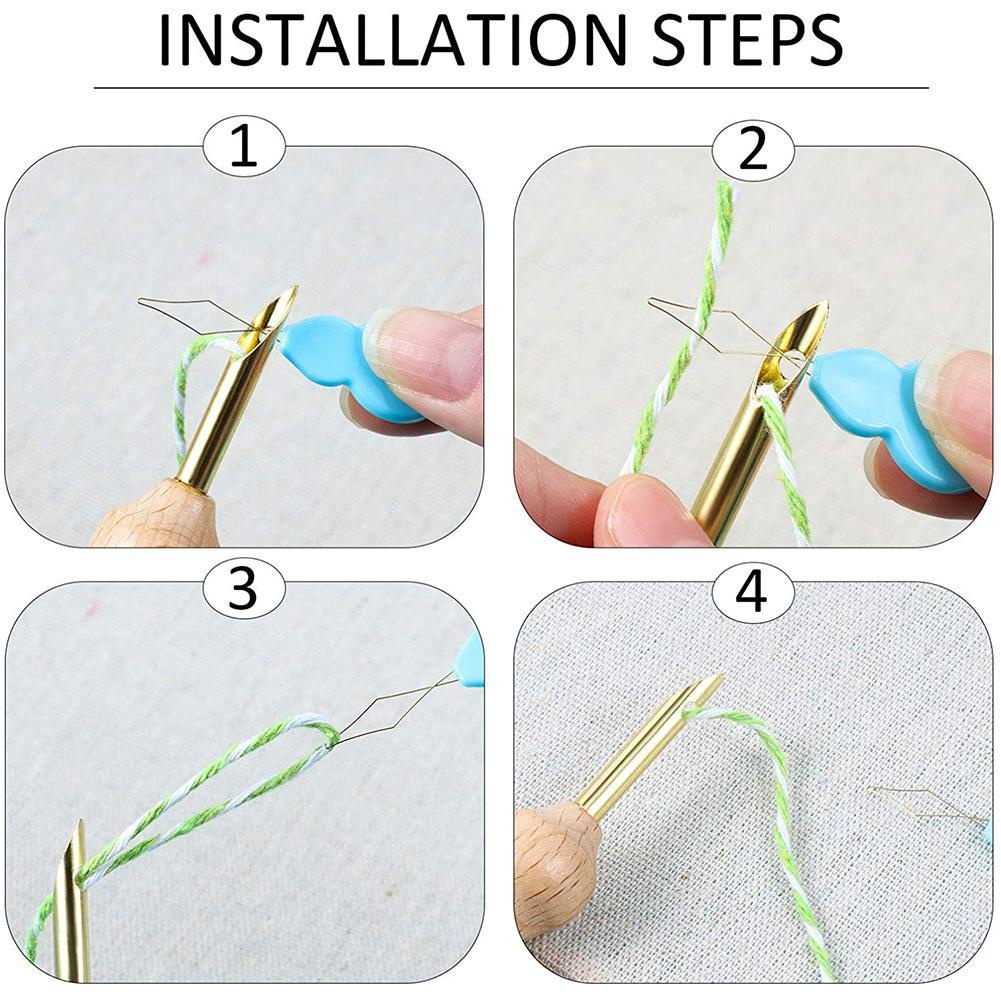 1 Dụng Cụ Xỏ Chỉ Hình Quả Bầu Màu Sắc Ngẫu Nhiên M7U9