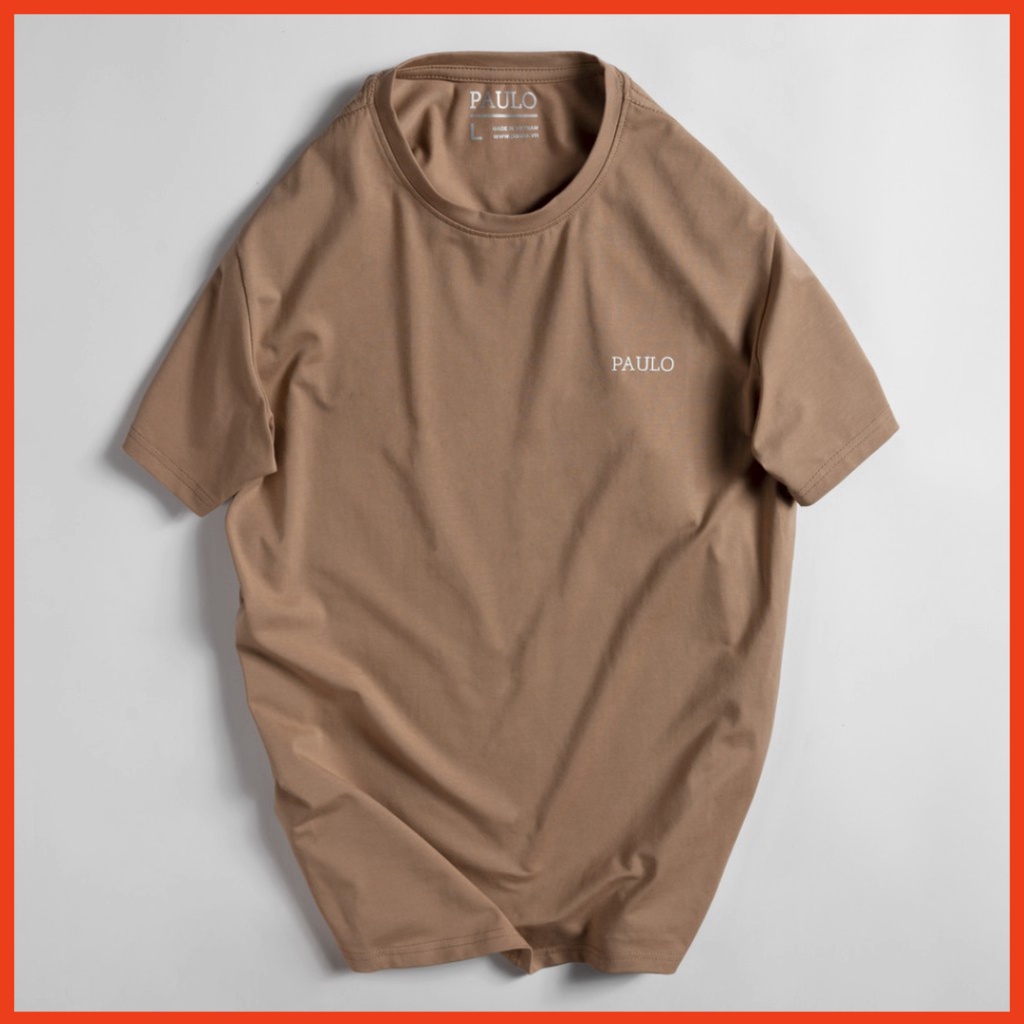 Áo thun nam cổ tròn  vải Cotton lạnh co giãn,dày dặn, form regular fit P01 loại 1