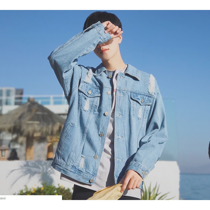 Áo Khoác Bò Jean / Denim Jacket Thời Trang Nam-AKB03