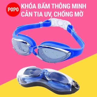 Kiếng bơi người lớn tráng gương POPO G300 cản tia UV hạn chế sương mờ