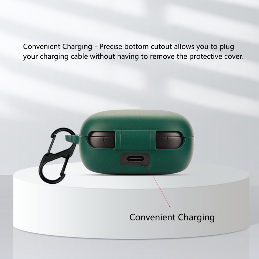 Vỏ Bảo Vệ Hộp Sạc Tai Nghe Không Dây Bằng Silicone Cho JBL Live Free 2 TWS 2