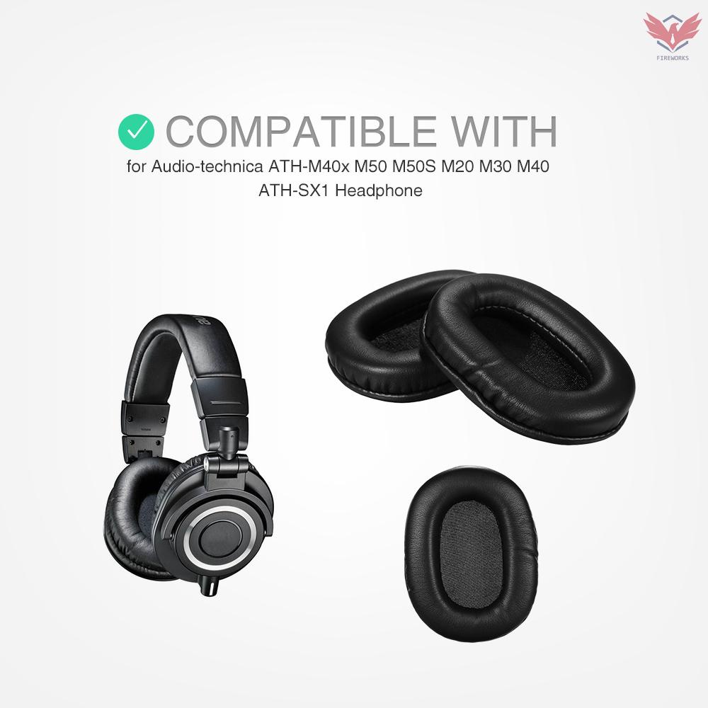 Đệm Tai Nghe Bằng Da Thay Thế Cho Audio-Technica Ath-M40X M50 M50S M20 M30 M40 Ath-Sx1