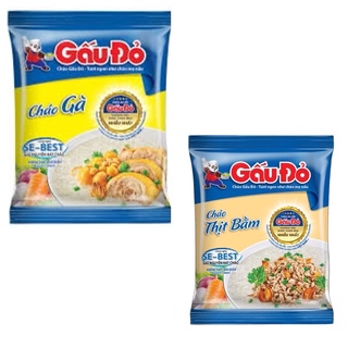 Cháo Gấu Đỏ Thịt Gà / Thịt Bằm date 16/3/22- gói 50g