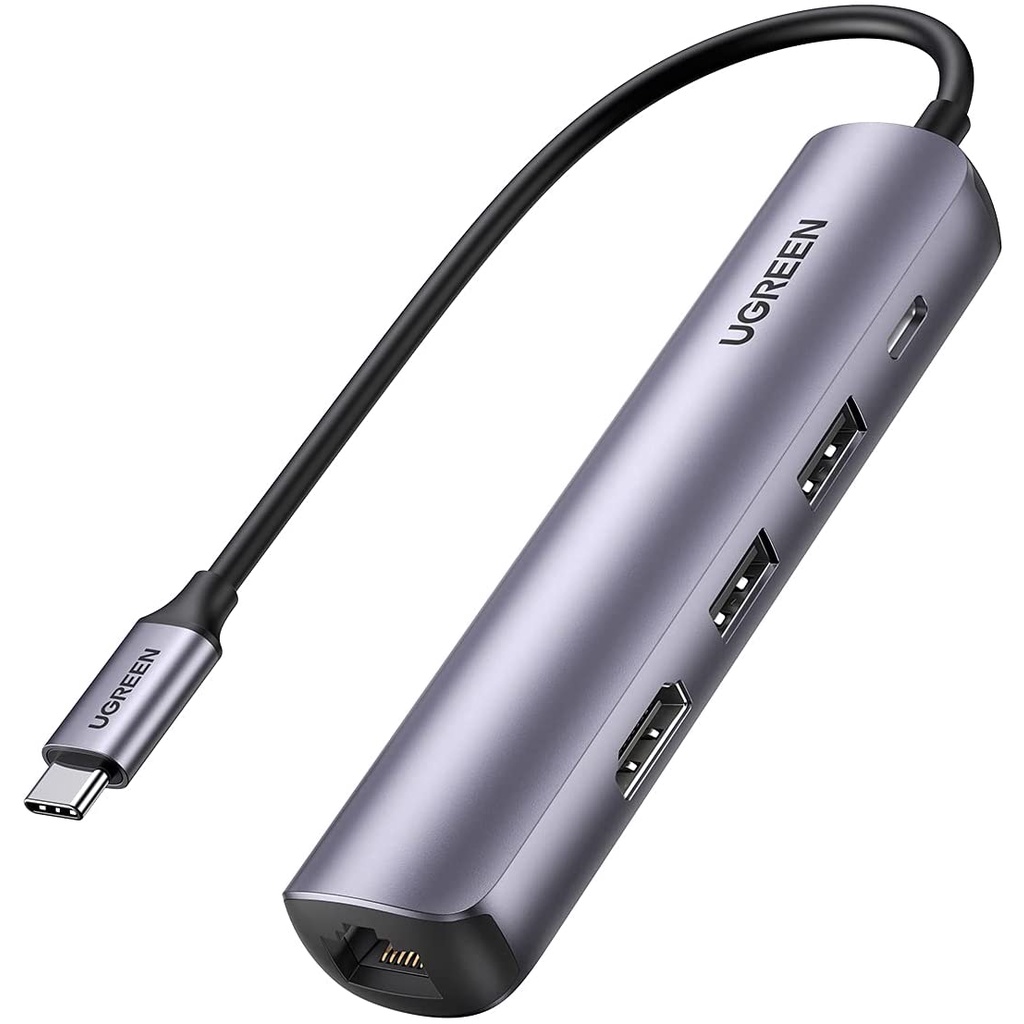 Bộ Hub chuyển đổi kết nối cổng USB type C sang HDMI USB 3.0 Lan Gigabit và PD 100W UGREEN 10919
