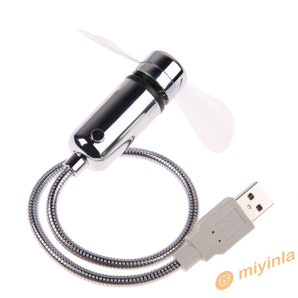 Quạt Usb Mini Có Đèn Led Hiển Thị Thời Gian