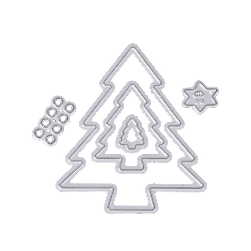 love* Christmas Tree Cutting Dies Stencils Template DIY Scrapbook Album Embossing Card