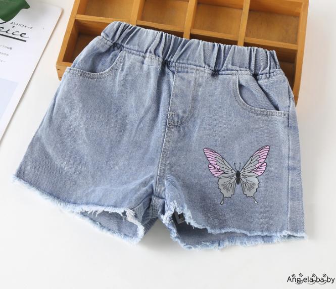 Quần Short Jeans Đáng Yêu Cho Bé Gái