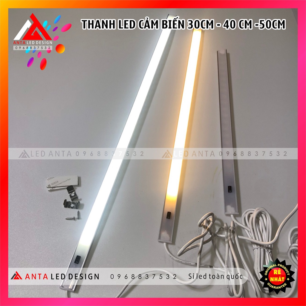Đèn led cảm biến vẫy tay gắn tường/ tủ kệ/ phòng bếp/ phòng học 30cm, 40cm, 50cm