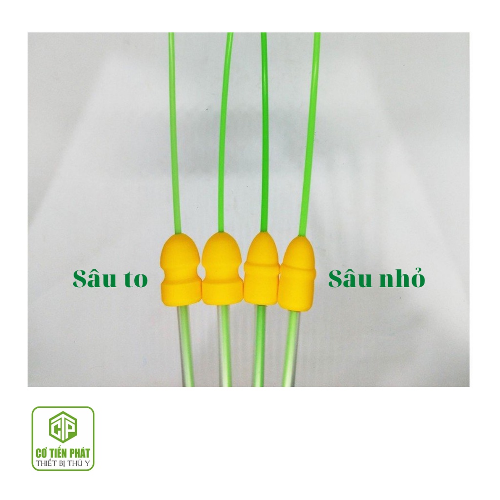 Que phối/ vòi phối sâu cho heo đầu xốp