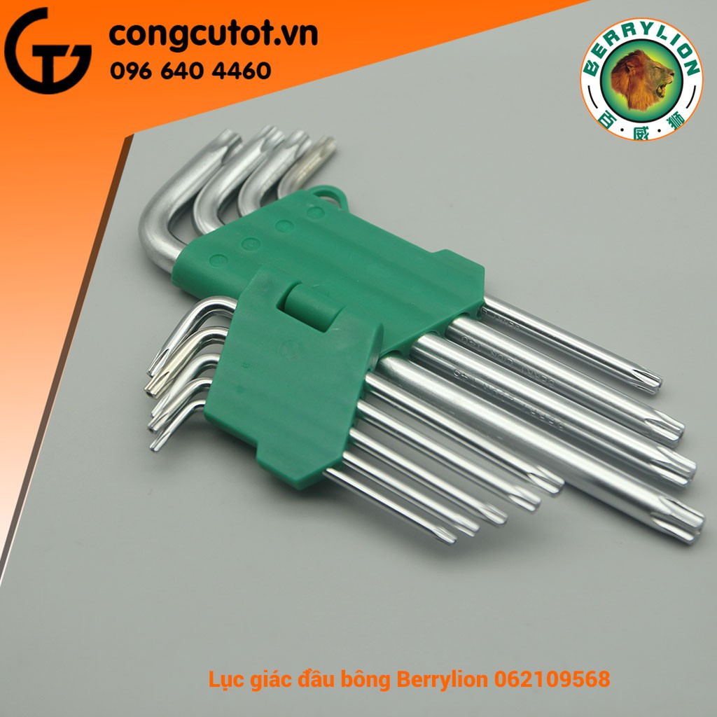 Bộ lục giác đầu bông 9 T10-T50 cây chữ L Berrylion 17mm 062109568