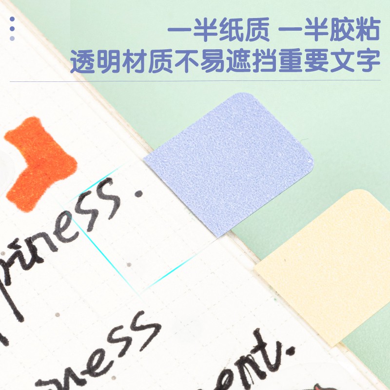 Giấy Note Ghi Chú Đánh Dấu Trang Giấy Phân Trang Dạng Dài Màu Pastel Nhẹ Nhàng Trong Suốt
