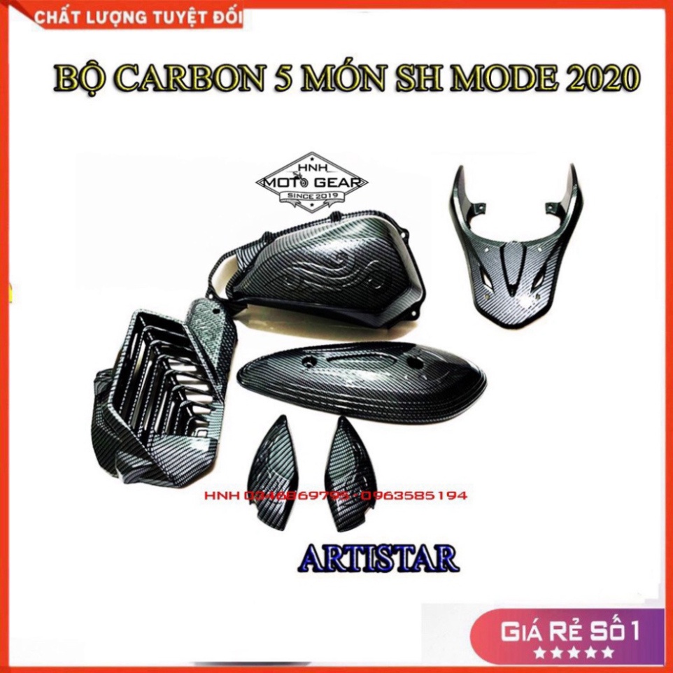 Ốp Carbon SH Mode 2020 Bộ 5 Món