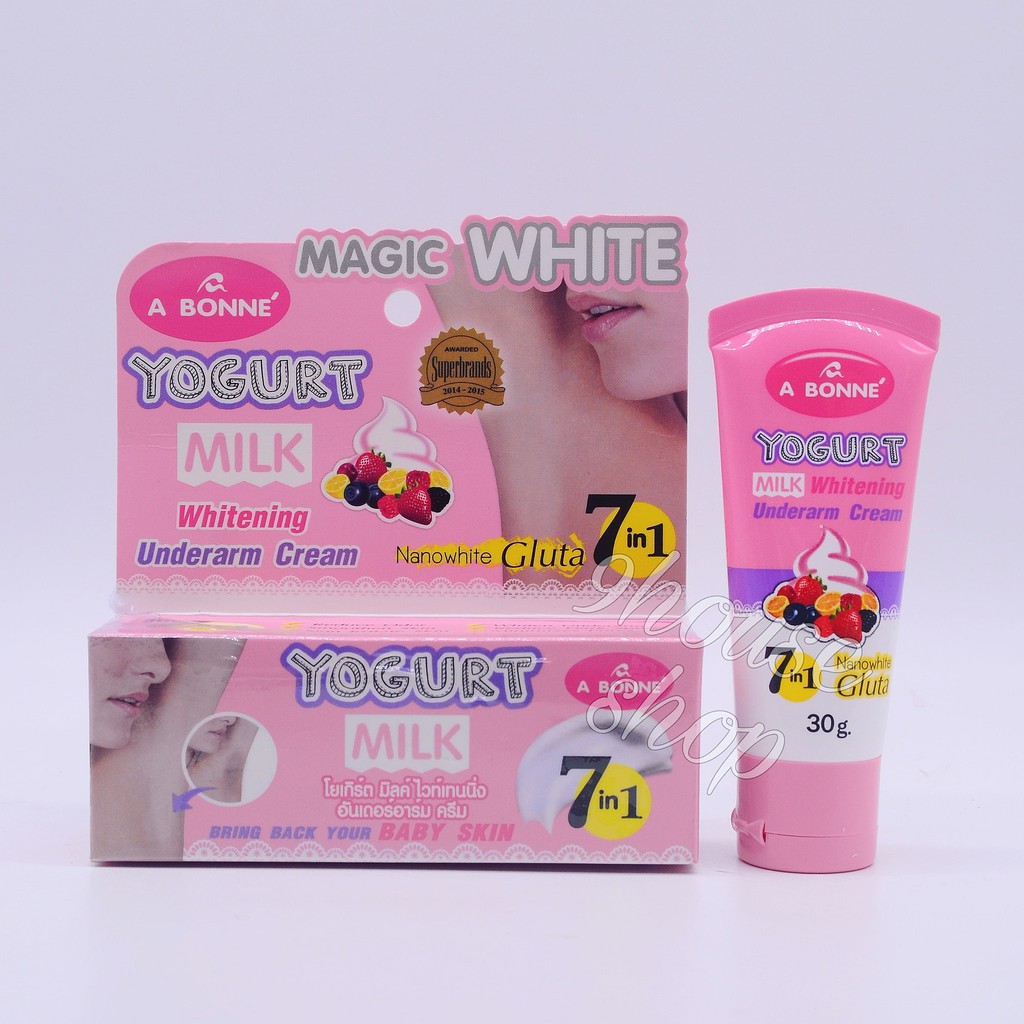 Kem Dưỡng Trắng Vùng Nách Magic White YOGURT MILK 7in1 A Bonne Thái Lan 30gram