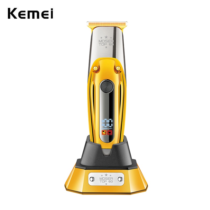 Tông đơ hớt tóc nam KEMEI MDSERTOP 60 không dây USB màn hình LCD chuyên dụng