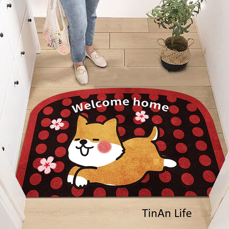 Thảm phòng tắm chống trượt thấm nước hình thú dễ thương