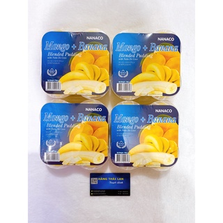 Thạch rau câu Nanaco xoài + chuối 108g*4