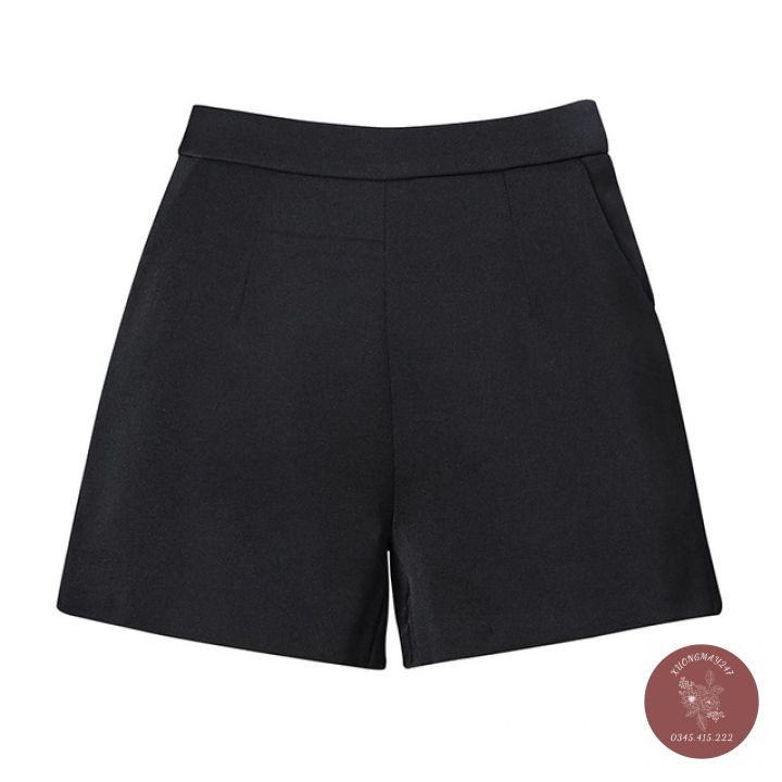 Quần Đùi Nữ , Quần Short Nữ Khóa Kéo Chất Umi Không Xù Lông Co Giãn 4 Chiều M046