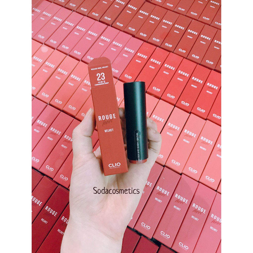 SON THỎI CLIO ROUGE HEEL VELVET | BigBuy360 - bigbuy360.vn