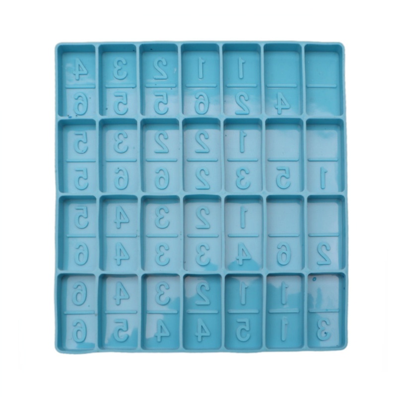 Khuôn Silicone Làm Trang Sức Hình Quân Bài Domino