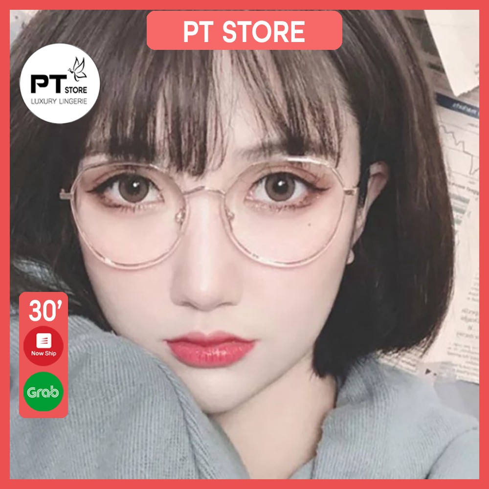 Kính gọng cận thời trang Unisex phong cách Hàn Quốc - Kính không độ siêu hot,siêu Cute KM01