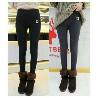 Quần nỉ HM, quần legging mèo lót lông dày dặn