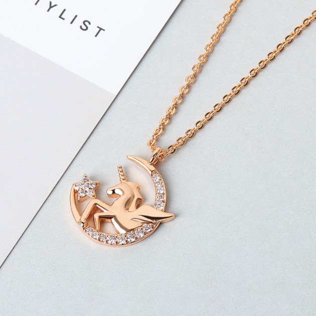 Vòng cổ nữ mạ bạc 925 đẹp giá rẻ bền không gỉ trang sức CINLA DC040