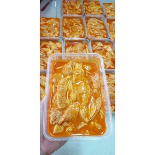 Vú heo ướp chao hộp 500gr