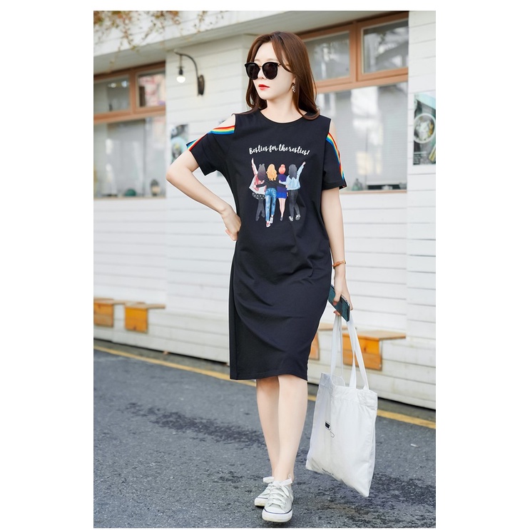 Váy suông dáng dài form rộng hot nhất trong BST váy nữ, chất cotton (ảnh thật)