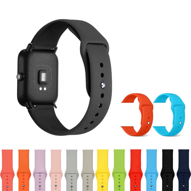 Dây đeo silicon 22mm/20mm cho đồng hồ thông minh Xiaomi Amazfit Bip Pace