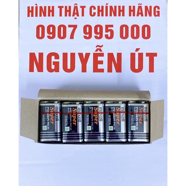 pin vuông 9v maxell super hộp 10 viên hàng cty