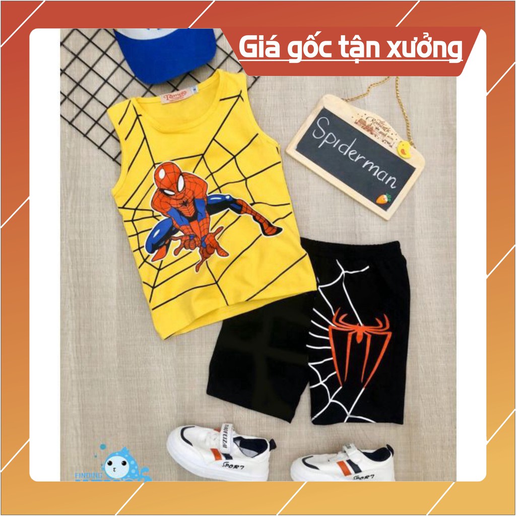 ( giá sỉ ) GIÁ TẬN XƯỞNG Bộ ĐÒ quần áo cho trẻ em in hình spider-Man người nhện siêu ngầu cho bé trai từ 8kg đến 25kg