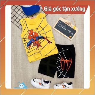 ( giá sỉ ) GIÁ TẬN XƯỞNG Bộ  ĐÒ quần áo cho trẻ em in hình spider-Man người nhện siêu ngầu cho bé trai từ 8kg đến 25kg