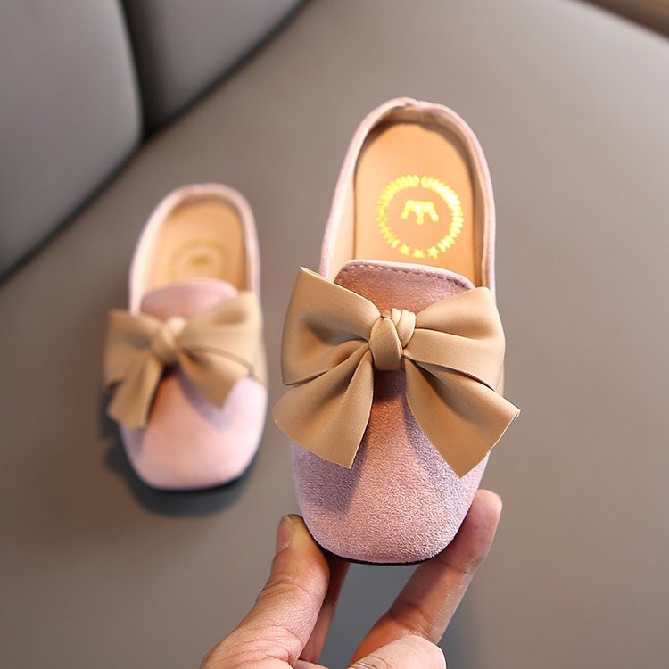 Xăng đan Đế Mềm Thắt Nơ Phong Cách Anh Quốc Cho Bé Gái