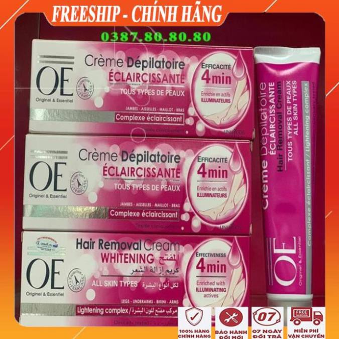 [ CAO CẤP - CHÍNH HÃNG ] Kem tẩy lông OE pháp chính hãng/ Kem tẩy lông vùng kín, lông nách, lông chân và dưỡng trắng da