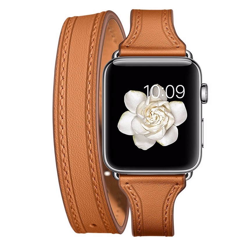 Dây Da Thay Thế Cho Đồng Hồ Apple Watch 42 38 44 40 mm Series SE 6 5 4 3 2 1