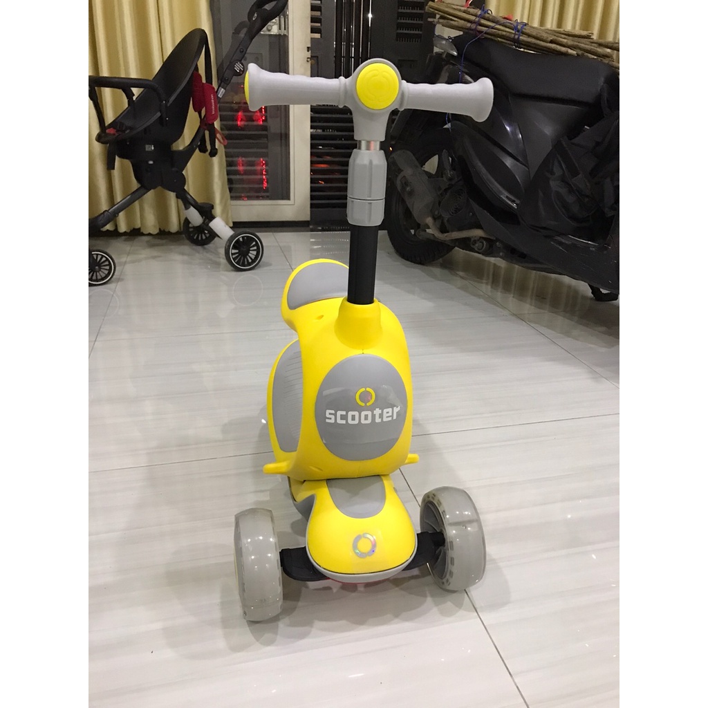 Xe trượt Scooter 3 in 1 cho bé cao cấp Chilux - 3 chế độ - Bánh xe phát sáng vĩnh cữu gấp gọn chịu lực 150kg