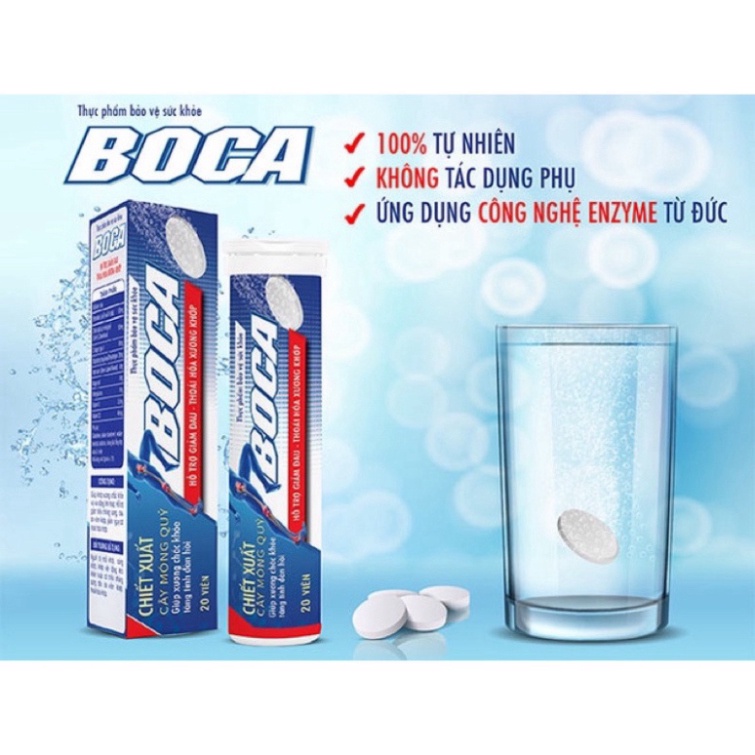 ✅[ Cam Kết Chính Hãng 100%] Viên Sủi Xương Khớp BOCA - Giảm Đau Nhức Xương Khớp