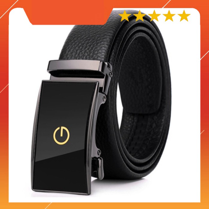 Thắt lưng nam dây nịt nam chất liệu da bò thật khóa tự động hàng hiệu cao cấp NT321- Nutushop - SIÊU HOT