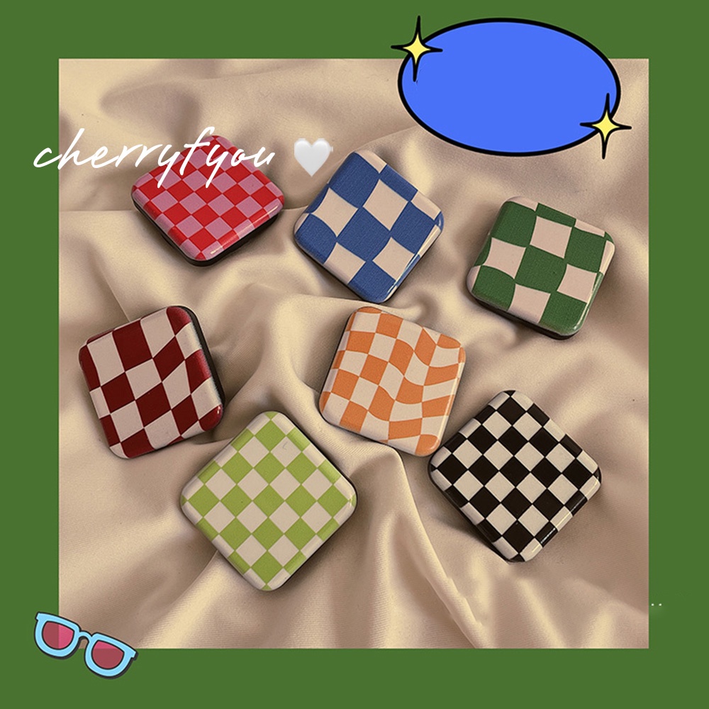 Giá Đỡ Điện Thoại Dạng Nhẫn Đeo Tay Bằng Silicon Họa Tiết Kẻ Sọc