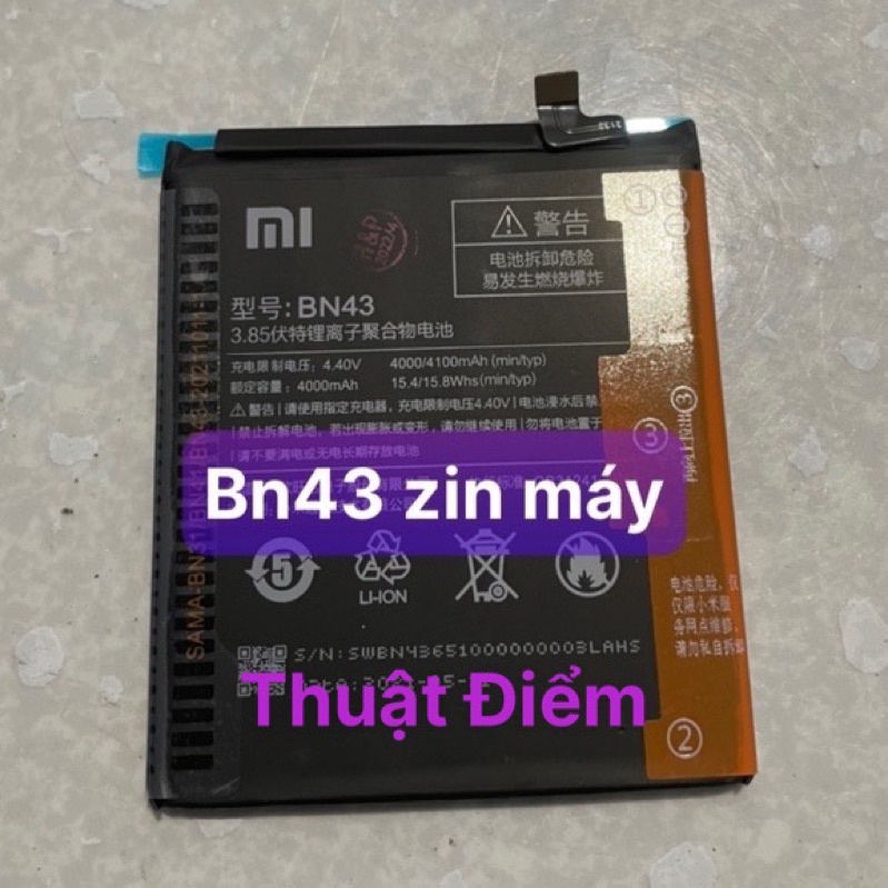 pin xiaomi redmi note 4x / BN43 / pin zin 4000mAh