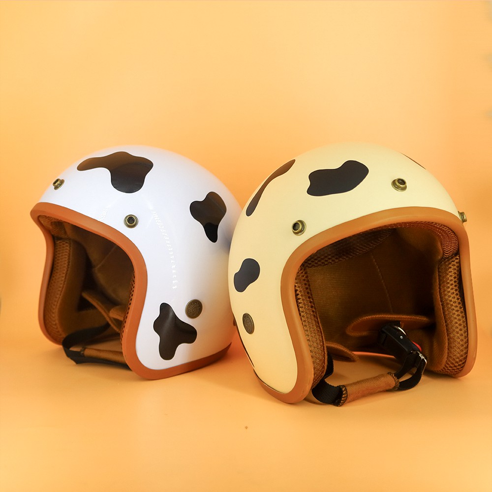 Mũ Bảo Hiểm 3/4 Tem Hươu Cao Cổ - ASA HELMETS