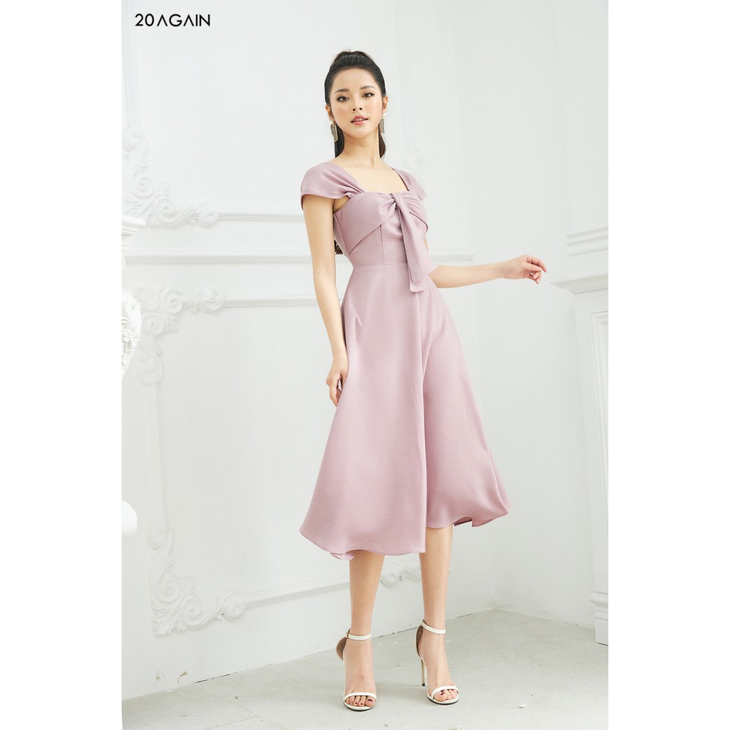 Đầm xòe nơ ngực 20AGAIN DEA1026 | BigBuy360 - bigbuy360.vn
